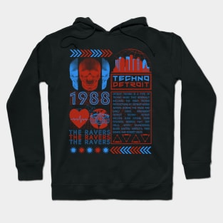 Detroit Techno - Techno Music - Techno Merch Hoodie